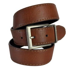 Dockers Reversible Rotative Buckle Belt Sz 34 Cognac Brown Black Everyday Casual